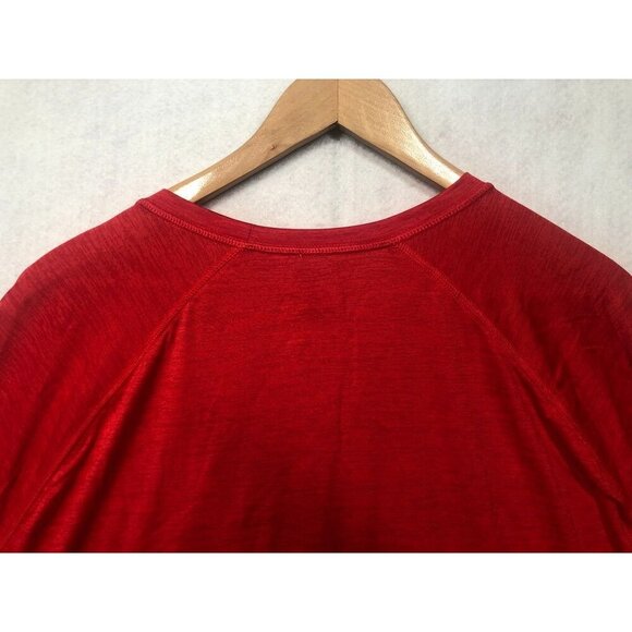 Atlanta Braves Long Sleeve Shirt MLB Baseball Logo Red Adult Size Small S NWT - Picture 4 of 8